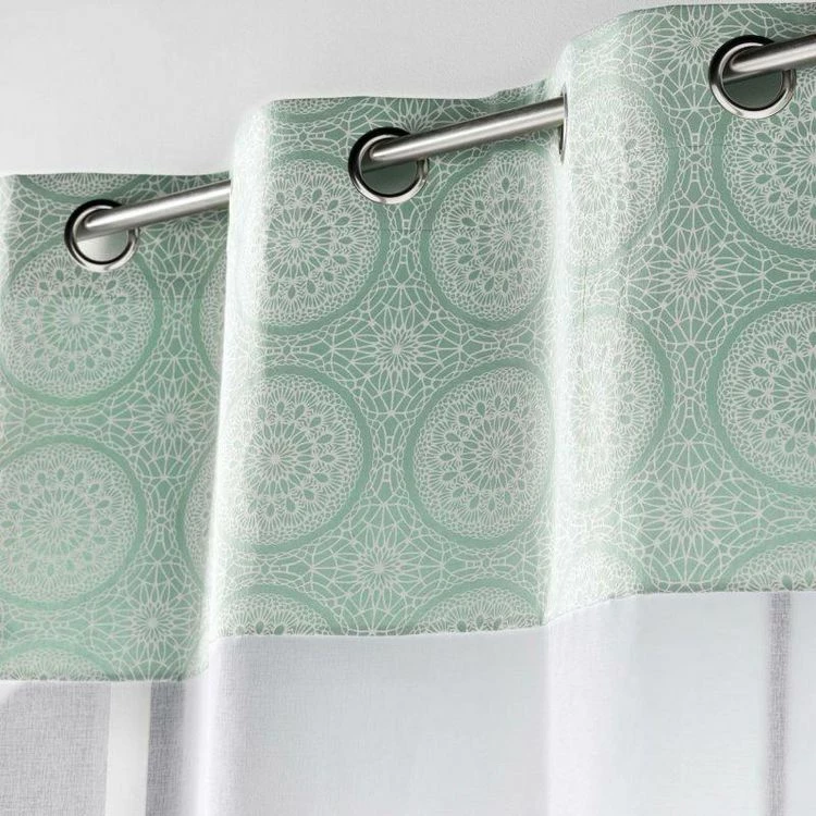 Paris Prix Rideau Voilage à Œillets Sibel 140x240cm Menthe 4 Paris Prix Rideau Voilage à Œillets Sibel 140x240cm Menthe – Image 2