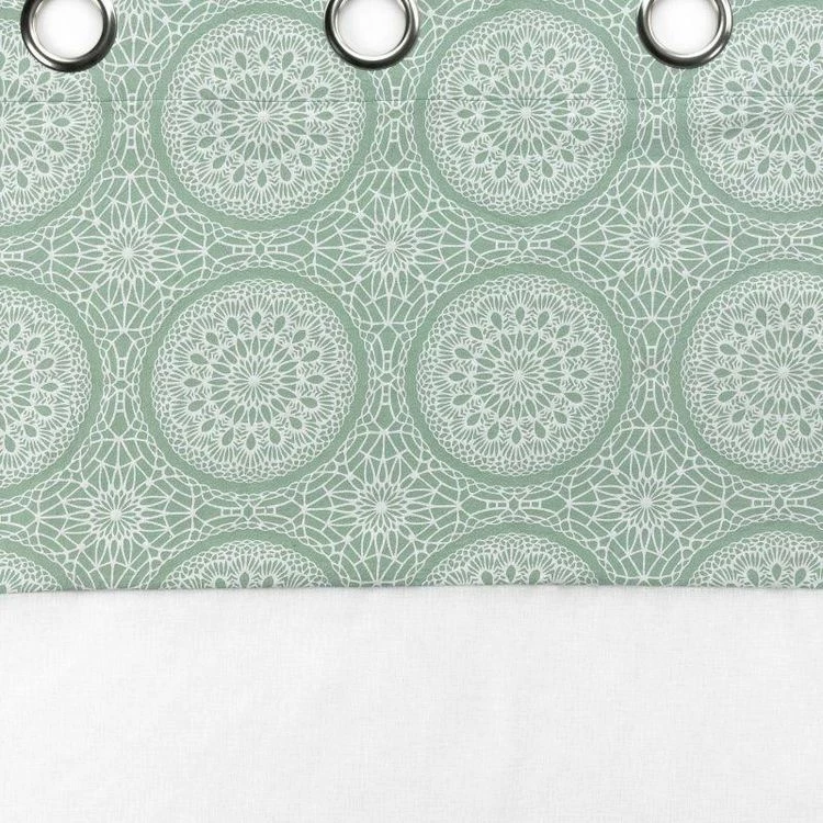 Paris Prix Rideau Voilage à Œillets Sibel 140x240cm Menthe 5 Paris Prix Rideau Voilage à Œillets Sibel 140x240cm Menthe – Image 3