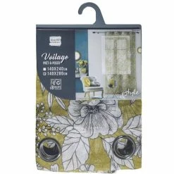 Paris Prix Rideau Voilage à Œillets Milady 140x280cm Jaune 9 Paris Prix Rideau Voilage à Œillets Milady 140x280cm Jaune -Auchan Boutique B2CD 3543