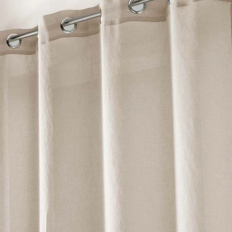 Paris Prix Rideau Voilage à Œillets Sandra 140x280cm Lin 4 Paris Prix Rideau Voilage à Œillets Sandra 140x280cm Lin – Image 2