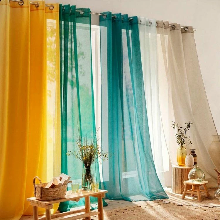 Paris Prix Rideau Voilage à Œillets Sandra 140x280cm Lin 6 Paris Prix Rideau Voilage à Œillets Sandra 140x280cm Lin – Image 4