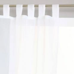 ATMOSPHERA Paire De Voilages Pattes 140x240 Cm Blanc