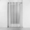 Paris Prix Rideau Voilage à Œillets Pomponella 140x240cm Blanc