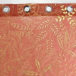 Paris Prix Rideau Voilage à Œillets Belflor 140x280cm Terracotta 8 Paris Prix Rideau Voilage à Œillets Belflor 140x280cm Terracotta -Auchan Boutique B2CD 3568