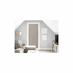 Soleil D'ocre Voile Pour Porte Fenêtre En Coton 70x200 Cm PANAMA Taupe