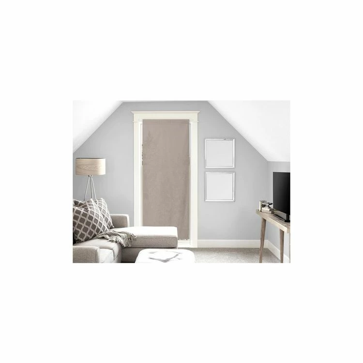 Soleil D'ocre Voile Pour Porte Fenêtre En Coton 70x200 Cm PANAMA Taupe 3 Soleil D'ocre Voile Pour Porte Fenêtre En Coton 70x200 Cm PANAMA Taupe