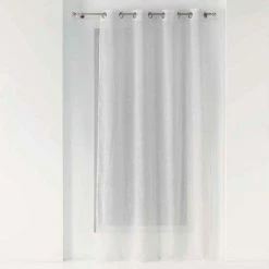 Paris Prix Rideau Voilage à Œillets Zazy 140x280cm Blanc
