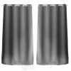 TOILINUX Lot De 2 Rideaux Unis Avec œillets - 140 X 240 Cm - Gris Clair -Auchan Boutique B2CD 358