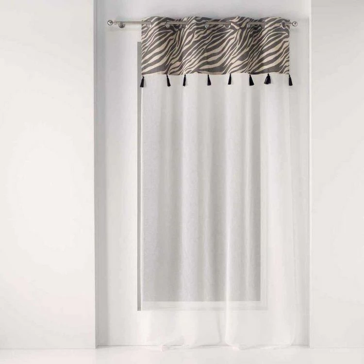 Paris Prix Rideau Voilage à Œillets Maroni 140x240cm Blanc 3 Paris Prix Rideau Voilage à Œillets Maroni 140x240cm Blanc