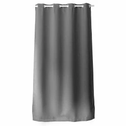 TOILINUX Lot De 2 Rideaux Unis Avec œillets - 140 X 240 Cm - Gris Clair -Auchan Boutique B2CD 359