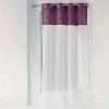 Paris Prix Rideau Voilage à Œillets Melrose 140x240cm Prune