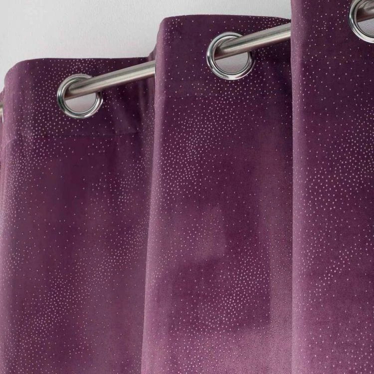 Paris Prix Rideau Voilage à Œillets Melrose 140x240cm Prune 4 Paris Prix Rideau Voilage à Œillets Melrose 140x240cm Prune – Image 2