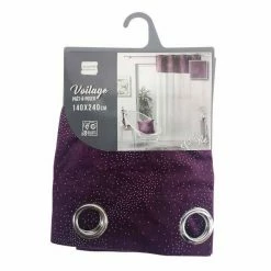 Paris Prix Rideau Voilage à Œillets Melrose 140x240cm Prune 8 Paris Prix Rideau Voilage à Œillets Melrose 140x240cm Prune -Auchan Boutique B2CD 3604