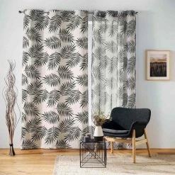 Paris Prix Rideau Voilage à Œillets Ning 140x240cm Naturel -Auchan Boutique B2CD 3612