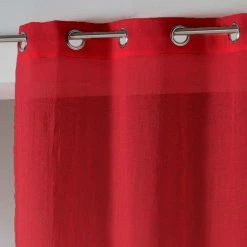 Paris Prix Rideau Voilage Étamine Telma 140x280cm Rouge 7 Paris Prix Rideau Voilage Étamine Telma 140x280cm Rouge -Auchan Boutique B2CD 3620