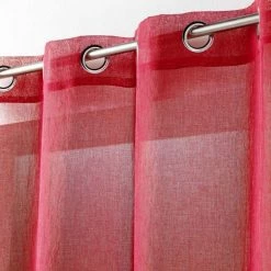 Paris Prix Rideau Voilage Étamine Telma 140x280cm Rouge 8 Paris Prix Rideau Voilage Étamine Telma 140x280cm Rouge -Auchan Boutique B2CD 3621