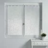 Paris Prix Paire De Voilages Petite Fleur 60x90cm Blanc