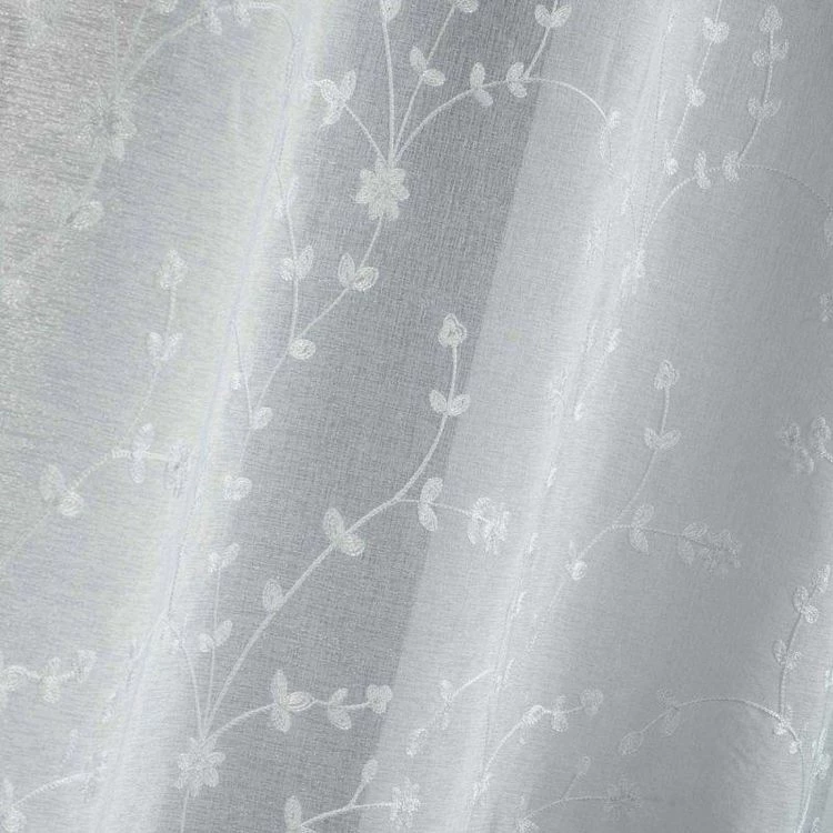 Paris Prix Paire De Voilages Petite Fleur 60x90cm Blanc 4 Paris Prix Paire De Voilages Petite Fleur 60x90cm Blanc – Image 2