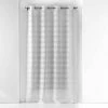 Paris Prix Rideau Voilage à Œillets Effie 140x280cm Gris