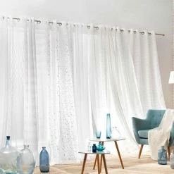 Paris Prix Rideau Voilage à Œillets Effie 140x280cm Gris 10 Paris Prix Rideau Voilage à Œillets Effie 140x280cm Gris -Auchan Boutique B2CD 3629