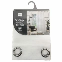 Paris Prix Rideau Voilage à Œillets Effie 140x280cm Gris 11 Paris Prix Rideau Voilage à Œillets Effie 140x280cm Gris -Auchan Boutique B2CD 3630