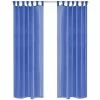 VIDAXL Rideau Occultant 2 Pcs Voile 140 X 175 Cm Bleu Royal -Auchan Boutique B2CD 3652