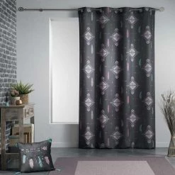 Paris Prix Rideau à Oeillets Été Indien 140x260cm Anthracite