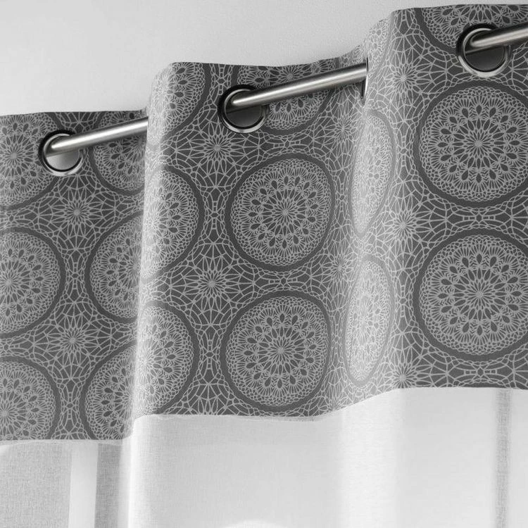 Paris Prix Rideau Voilage à Œillets Sibel 140x240cm Gris 4 Paris Prix Rideau Voilage à Œillets Sibel 140x240cm Gris – Image 2