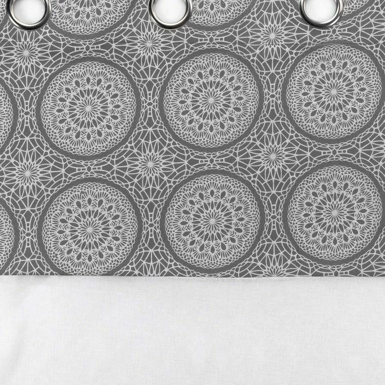 Paris Prix Rideau Voilage à Œillets Sibel 140x240cm Gris 5 Paris Prix Rideau Voilage à Œillets Sibel 140x240cm Gris – Image 3