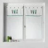 Paris Prix Paire De Voilages Tropic Cactus 60x90cm Blanc -Auchan Boutique B2CD 3678