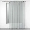 Paris Prix Rideau Voilage à Anneaux Linka 140x280cm Gris