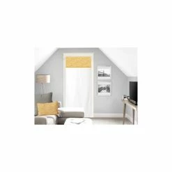 Soleil D'ocre Voilage Porte-fenêtre Pur Coton 70x200 Cm VINTAGE Moutarde, Par Soleil D'Ocre