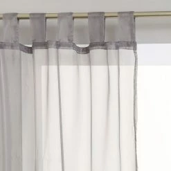 ATMOSPHERA Paire De Voilages Pattes 140x240 Cm Gris