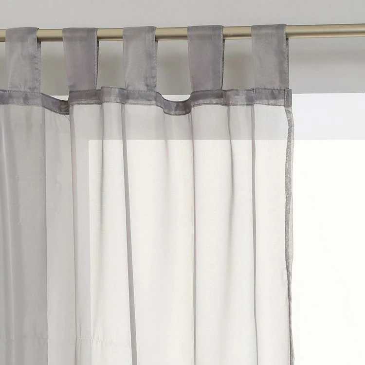 ATMOSPHERA Paire De Voilages Pattes 140x240 Cm Gris 3 ATMOSPHERA Paire De Voilages Pattes 140x240 Cm Gris