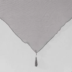 Paris Prix Paire De Voilages Duo 60x90cm Blanc & Gris -Auchan Boutique B2CD 3730