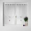 Paris Prix Paire De Voilages Flechette 60x90cm Blanc -Auchan Boutique B2CD 3737