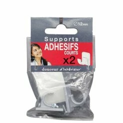 Paris Prix Lot De 2 Supports Adhésifs Courts Bistrot 11cm Gris -Auchan Boutique B2CD 3766