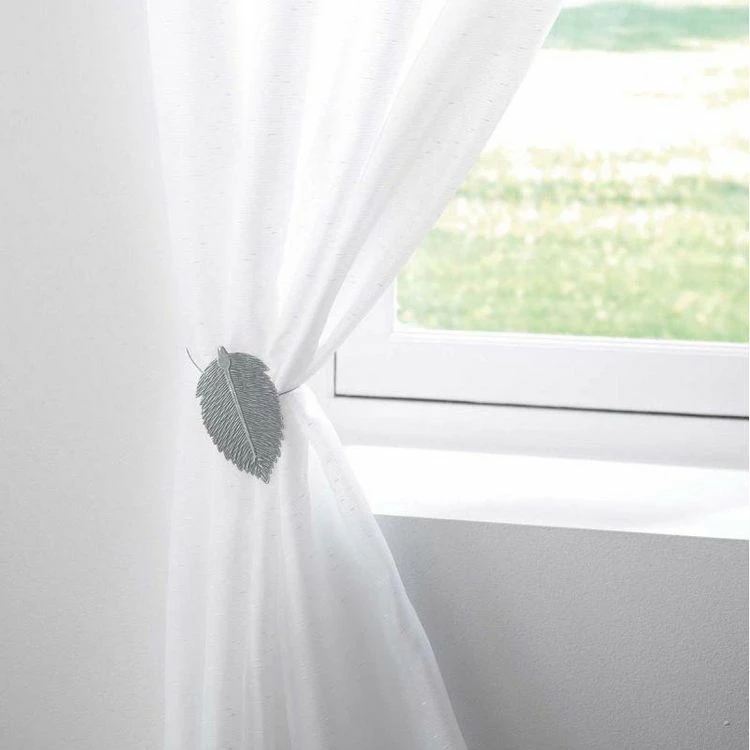 Paris Prix Embrasse De Rideau Aimantée Feuilletine 30cm Gris 4 Paris Prix Embrasse De Rideau Aimantée Feuilletine 30cm Gris – Image 2