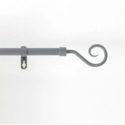 Paris Prix Kit Tringle Déco Extensible Hooky 120-210cm Gris