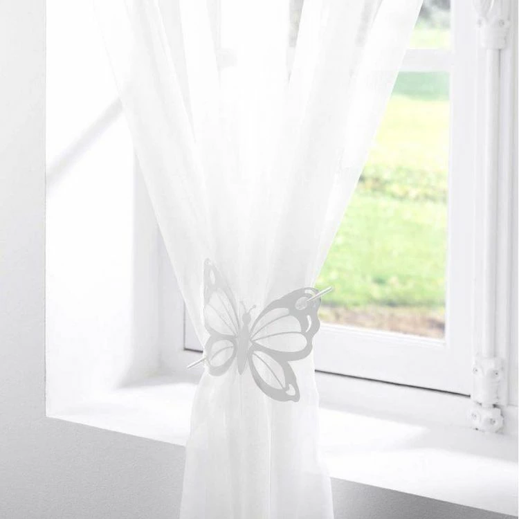 Paris Prix Embrasse De Rideau Broche Farfalina 16cm Blanc 4 Paris Prix Embrasse De Rideau Broche Farfalina 16cm Blanc – Image 2