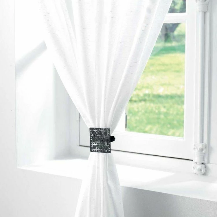 Paris Prix Lot De 2 Embrasses à Rideau Emery 6cm Noir 4 Paris Prix Lot De 2 Embrasses à Rideau Emery 6cm Noir – Image 2