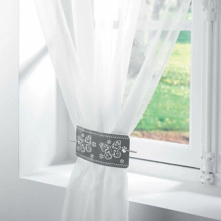 Paris Prix Embrasse De Rideau Broche Epicea 17cm Gris 4 Paris Prix Embrasse De Rideau Broche Epicea 17cm Gris – Image 2