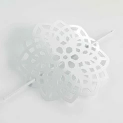 Paris Prix Embrasse De Rideau Broche Rosae 17cm Blanc