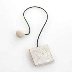 Paris Prix Embrasse De Rideau Aimantée Green Park 43cm Blanc