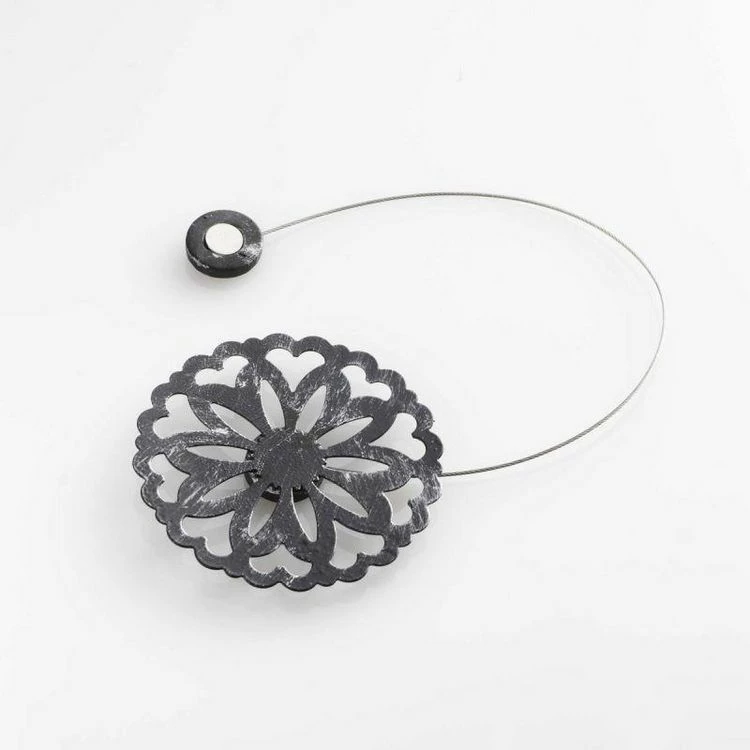 Paris Prix Embrasse De Rideau Aimantée Emmy 30cm Noir 3 Paris Prix Embrasse De Rideau Aimantée Emmy 30cm Noir