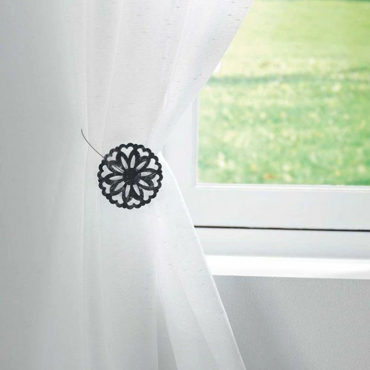 Paris Prix Embrasse De Rideau Aimantée Emmy 30cm Noir 4 Paris Prix Embrasse De Rideau Aimantée Emmy 30cm Noir – Image 2