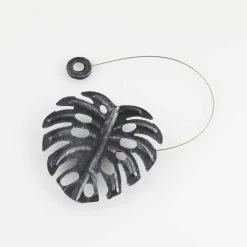 Paris Prix Embrasse De Rideau Aimantée Feuilletine 30cm Noir