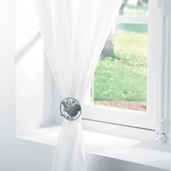 Paris Prix Lot De 2 Embrasses De Rideau Passero 8cm Gris -Auchan Boutique B2CD 3905