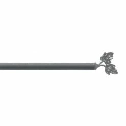 Paris Prix Tringle Déco Extensible Feuillina 80-110cm Gris