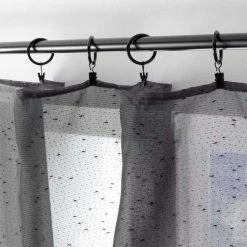 Paris Prix Lot De 10 Anneaux Pince 12cm Noir -Auchan Boutique B2CD 3939